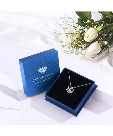 Chenghong 925 Sterling Silver Dog Pendant Necklace with Crystals | Perfect Gift for Dog Lovers & Women - Black Dog Jewelry - Buy Online on GoSupps.com