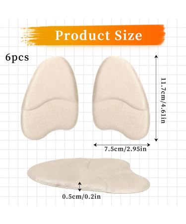 Shop Heel Pads for High Heels - Silicone Forefoot & Metatarsal Cushions for Comfort & Pain Relief - 3 Pairs Non-Slip Inserts - Buy Online on GoSupps.com