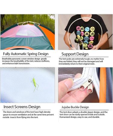 LHLHO 2 Person Instant Pop Up Lightweight Camping Tent  Outdoor Easy Set Up Automatic Family Travel Tent Portable Backpacking Ultralight Waterproof Windproof Anti-UV Sun Shelter Tent BLUE - Buy Online on GoSupps.com