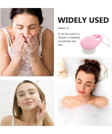 minkissy Silicone Face Scrubber Double Sided Face Brush Face Exfoliating Brush Face Brush Exfoliator Silicone Face Washing Brush Face Scrub Brush Artificial Fiber Cleansing Facial Cleanser - Buy Online on GoSupps.com