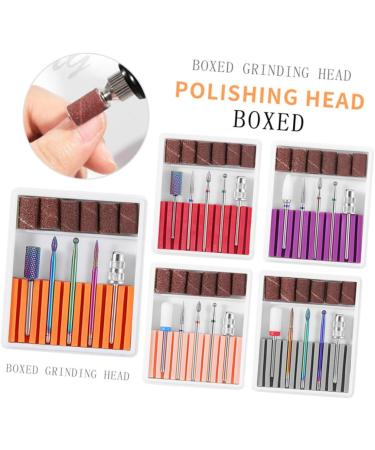 POPETPOP 1 Set Nail Drill Bits for Acrylic Electric Nail File Drill Bits Cuticle Drill Bit Nail Polish Tools Drill Bits for Nails Pedicure Bits Electrical Tools Tungsten Steel Grinding Head 6.5x5.5cm Orange - Buy Online on GoSupps.com