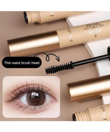Mascara Makeup Lash Mascara Waterproof And Smudge Proof Waterproof Lash Mascara Safe And Last All Day Make Up For Bigger Eyes Littryee 01# Black - Buy Online on GoSupps.com