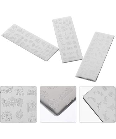 Frcolor 3-Piece Easter Nail Art Stamp Plate - DIY Rabbit & Egg Designs for Manicure Salon - Buy Online on GoSupps.com