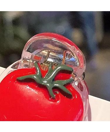 RRXIMHTT Women Hair Clip Hair Decoration Peach Tomato Orange Shape Kids Hair Clip Cute Red - Buy Online on GoSupps.com