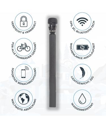 GPS Bike Tracker | Hidden Handlebar Design | Bicycle Theft Protection & Location | Subscription Included - Buy Online on GoSupps.com