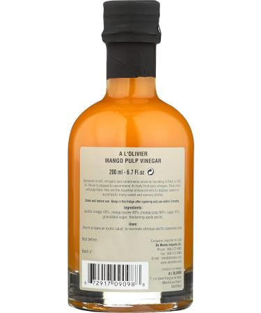 A L'Olivier Mango Fruit Vinegar 7oz - Yellow | Premium Quality Vinegar - Buy Online on GoSupps.com