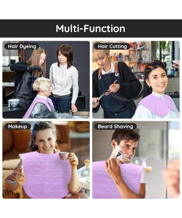 Segbeauty Purple Hair Cutting Guide Mat - Waterproof Silicone Professional Salon Cutting Mat with Guidelines & Weighted Neck Wrap for Stylists - Buy Online on GoSupps.com