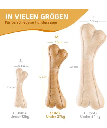 Durable Dog Toy for Big Dogs - Indestructible Chew Toy & Bite-Proof Puppy Bone (17.3x5.3cm) | Best for Aggressive Chewers - Buy Online on GoSupps.com