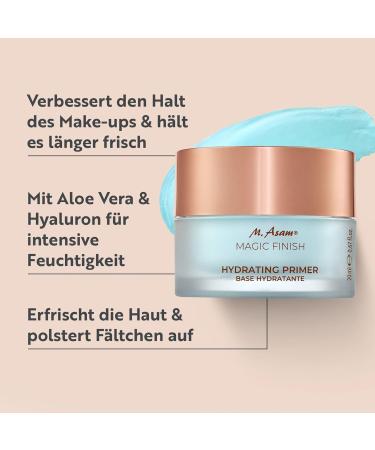 M. Asam Magic Finish Hydrating Primer 20ml - Moisturizing Vegan Primer with Aloe Vera & Hyaluron for Long-lasting Makeup Refreshes Skin & Reduces Wrinkles - Buy Online on GoSupps.com