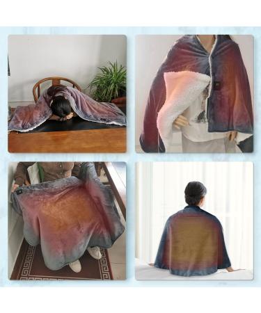 Buy USB Heated Scarf - Portable Electric Fleece Poncho for Pain Relief | 3 Temperature Levels & Auto-Off - Buy Online on GoSupps.com