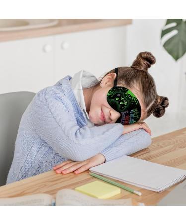Buy Gamer Sleep Mask - Silk Eye Masks for Kids | Adjustable Black Satin Blindfolds for Sleep | Perfect for Game Enthusiasts - Buy Online on GoSupps.com