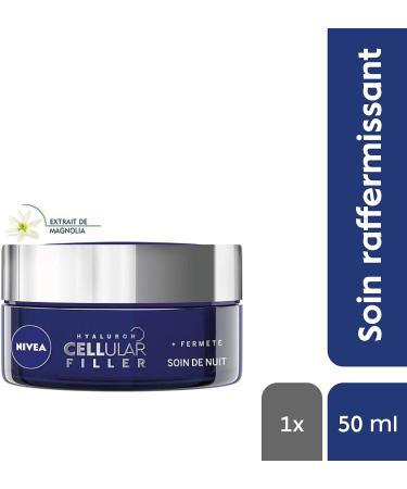  NIVEA NIVEA Hyaluron Cellular Filler Night Care +Firmness (1 x 50 ml) anti-aging cream enriched with Magnolia and Hyaluronic Acid women's face care for all skin types - Buy Online on GoSupps.com