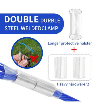 Buy 9m Blue Tie Out Leash for Dogs | Durable Dog Yard Cables Available in 3/6/9/15m | Perfect for Medium to Large Dogs - Buy Online on GoSupps.com