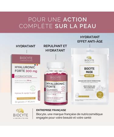 BIOCYTE Activ Anti-Rides Compl ment Alimentaire - R duit les Rides Nourrit la Peau Peau plus Jeune - Efficacit Prouv e - Vitamine C Zinc Glycos rym EF - 30 capsules - Programme de 30 jours 30 unit (Lot de 1) - Buy Online on GoSupps.com