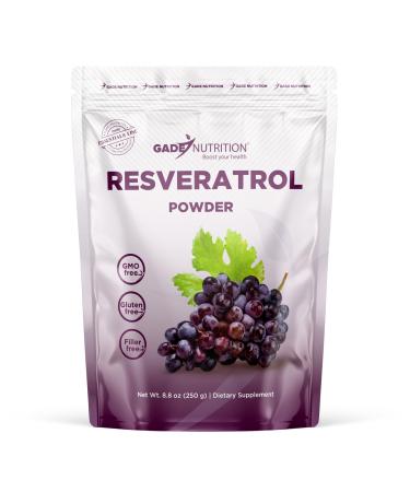 Gade Nutrition Resveratrol Polygonum Cuspidatum | Non-GMO, Gluten-Free, Dairy Free, Vegan | 250g (8.8 oz), 1000mg per Serving, 250 Serving | Potent Antioxidant Supplement | USA Made
