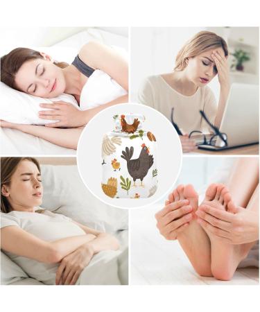 Hot Water Bottles with Cover - Autumn Rooster Design | 2L for Pain Relief Headaches & Feet Warmer - Buy Online on GoSupps.com