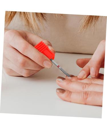 minkissy Nail Polisher Metal Nail Drill Bit Manicure Tools Nail Bits Drill Bit for Acrylic Nails Women Manicure Supplies Safety Bits for Nail Drill Manicure Drill Bits Drill Bits for Nails 7.00X1.30X1.30CM Red - Buy Online on GoSupps.com