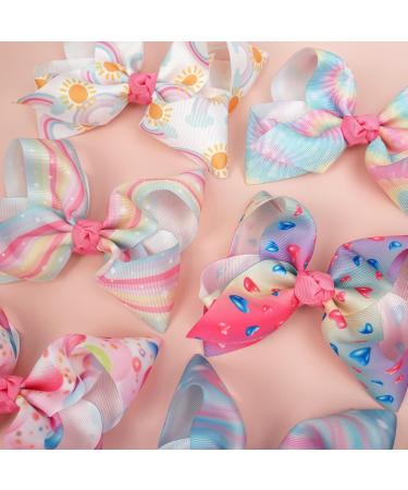 Midodo 10-Piece Girls Hair Clip Set Large 6 Inch Loop Hair Accessories for Children Perfect for All Hairstyles - Buy Online on GoSupps.com