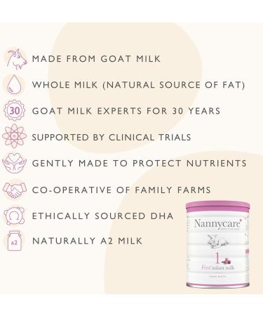 Nannycare 1 Goat Milk First Infant Formula 900g - Pack of 1 - Buy Online on GoSupps.com