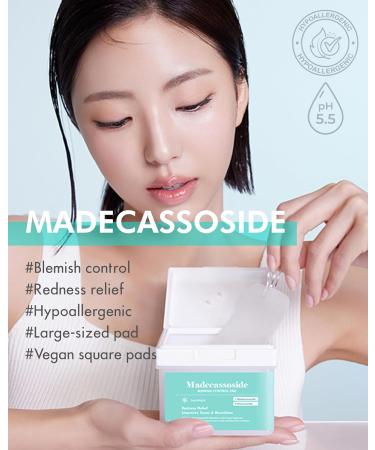 DERMAL Madecassoside Blemish Control Pad - Vegan Korean Toner for Blemish & Tone Improvement with Centella Asiatica - 120 High Capacity Tencel Sheets - Buy Online on GoSupps.com