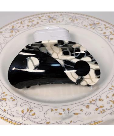 amangul Acetate Tai for Hair Claw Slip Yin Yang Hair Clip nese Style Hair Barrettes Retro Colorful Ponytail Holder(White Panther Black) - Buy Online on GoSupps.com