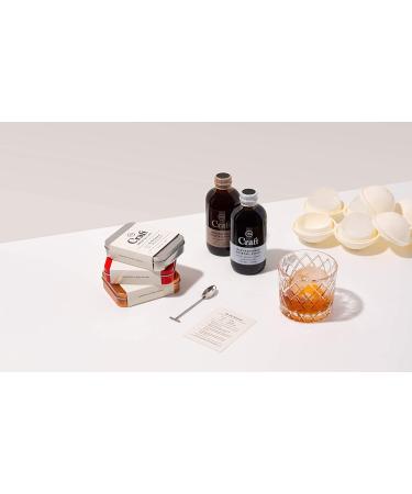 Craft Cocktail Syrup Set - Old Fashioned, Moscow Mule, Spicy Margarita - 8oz, 3 Bottles - Handcrafted in Small Batches - Craft Cocktail Bar Collection - Buy Online on GoSupps.com