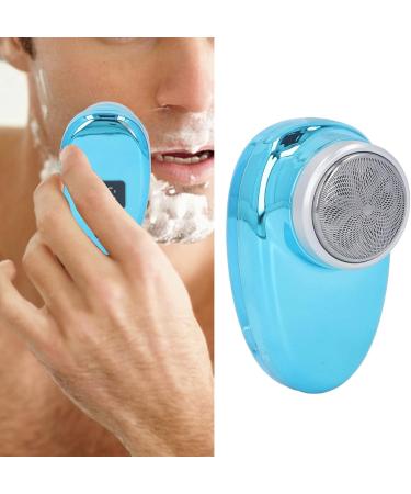 Buy Cordless Mini Beard Trimmer | Arc Shaped Foil USB Rechargeable Waterproof - Digital Display Clipper (Blue) - International Shipping Available - Buy Online on GoSupps.com