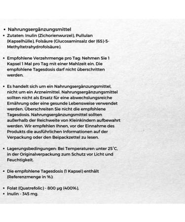  ForMeds Folat Quatrefolic Forme active de Folat 60 Capsules 60 Portions 20 7 g Prenacaps ForMeds - Buy Online on GoSupps.com