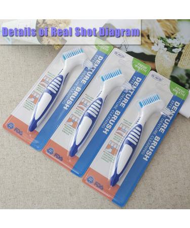 Double Sided Denture Cleaning Brushes - 4 Pcs for Effective Denture Care - Buy Online on GoSupps.com