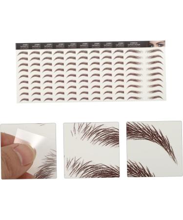 PLAFOPE 6d Eyebrows Stickers 9 sheets Temporary Hairlike Lady Waterproof Eyebrows False Transfer Transfers Brow Stickers - Buy Online on GoSupps.com