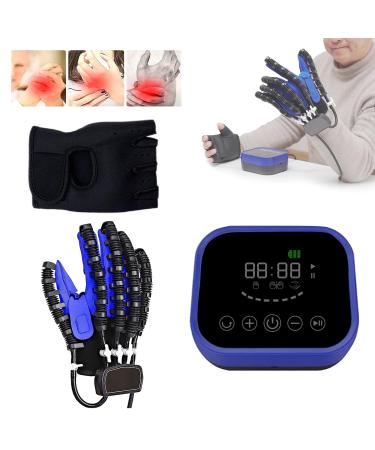 Rehabilitation Robot Gloves for Stroke Patient Hand Splint Finger Orthosis Hemiplegia Stroke Arthritis Equipment Finger Rehabilitation for Hand Function Recovery (Left Hand-M)