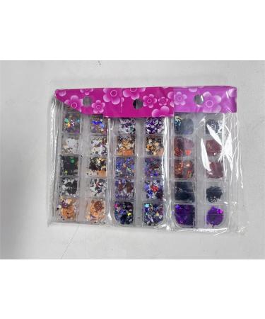 Ebanku 36 Colographic Nail Seedlets - Glittering Halloween Spider Laser Nail Sequins for 3D Holographic Manicure Art - Buy Online on GoSupps.com