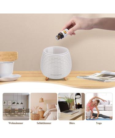 CCKeyin Aroma Diffuser 90ml - Mini Essential Oil Atomizer Humidifier with Adjustable Fog Mode & Auto Shut-Off - 7 Color LED Light - Waterless Safe - Buy Online on GoSupps.com