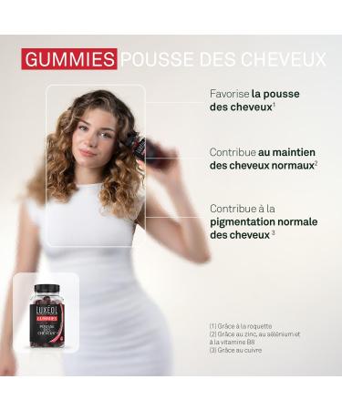 LUXEOL- Routine Gummies Pousse & Densit In & Out - Gummies Pousse des Cheveux + Shampooing Apr s-Shampooing & S rum Densit - Cheveux Plus Denses et Plus pais- Fabriqu en France - Buy Online on GoSupps.com
