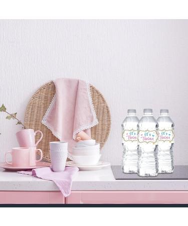 MonMon & Craft Twins Water Bottle Stickers - Baby Shower Party Supplies (Set of 32) - Buy Online on GoSupps.com