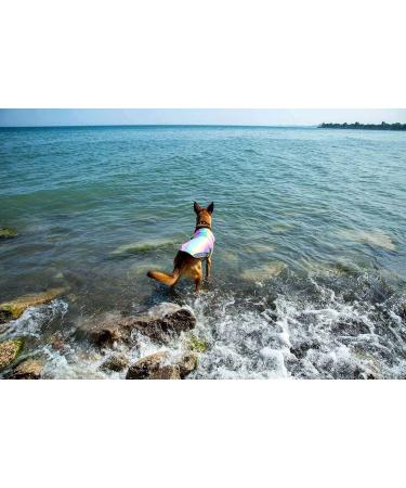 Buy XL Rainbow Dog Cooling Vest | Breathable Cooling Coat for All Dog Sizes - Adjustable Mesh Design - Buy Online on GoSupps.com
