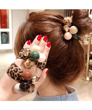 Shop Tseenyi Pearl Rubber Bands | Champagner Pearls Hair Rope for Women & Girls - Stylish Hair Accessories - Buy Online on GoSupps.com
