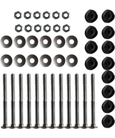 Trampoline Enclosure Pole Gap Spacers - Set of 12 Galvanized Steel Screws for Trampoline Stability - Buy Online on GoSupps.com
