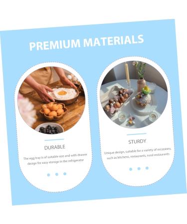 Uonlytech Kitchen Storage Box Storage Plastic Drawers Storage Drawers Plastic Egg Supply Food re-usable White 33X25X8cm - Buy Online on GoSupps.com