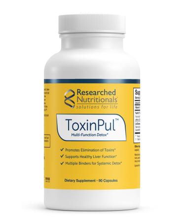Researched Nutritionals ToxinPul Binder & Detox Cleanse Support - Humic Acid Fulvic Acid Cilantro Dandelion Root & Chlorella to Help Supports Healthy Toxin Removal (90 Capsules)