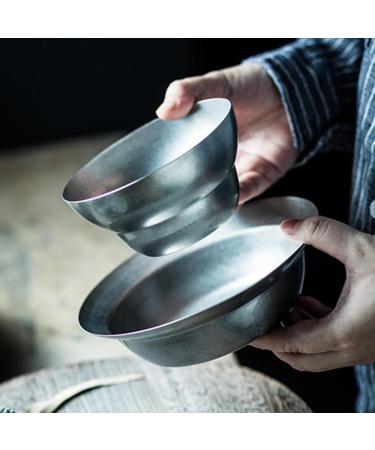 R tro bols m langeurs d'acier inoxydable pour la cuisine bols m langeurs en m tal pour la portion de cuisson faisant cuire le poids l ger s r de lave-vaisselle de stockage de pr paration alimentaire - Buy Online on GoSupps.com