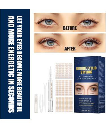 Eyelid Tape Set Make Up Accessories - Invisible Double Eyelid Sticker Set Adhesive Eyelid Lift Strips Makeup Tools for Uneven Mono-eyelids/ - Buy Online on GoSupps.com