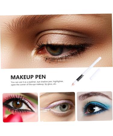 Mikinona 72 Pcs Eyeliner Pencil White Eye Liner Pencial Highlighter Pencil Makeup Eyes Lip Liner Wooden Pole - Buy Online on GoSupps.com