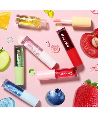 AKOFIC 6 Pcs Moisturizing Lip Gloss Fruity Lip Gloss Long Lasting Aqueous Plumping Colored Lip Oil Moisturizing Lip Gloss Set for Women and Girls Lip Care - Buy Online on GoSupps.com