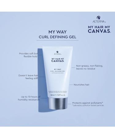 Vegan Curl Defining Gel - My Hair. My Canvas. My Way for Curly Wavy & Textured Hair | 5.0 oz - Lightweight Flexible Hold - Buy Online on GoSupps.com