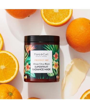 Flora & Curl African Citrus Bloom Superfruit Radiance Mask - Natural Haircare Essential - Buy Online on GoSupps.com