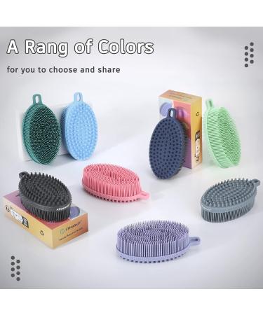Freatech Silicone Body Brush Set - Double-Sided Bathing & Shower Brush for Deep Cleaning Gentle Peeling & Massage | More Hygienic Than Luffa/Sponge | Black + Pink - Perfect for All Skin Types - Buy Online on GoSupps.com