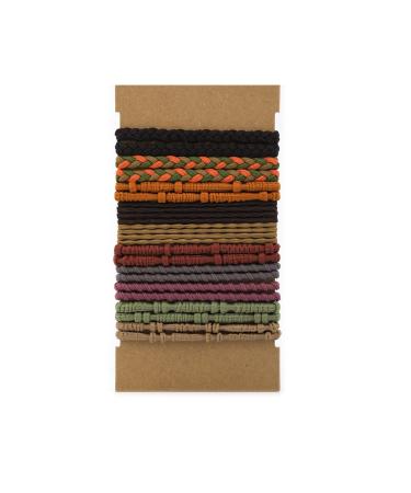 20pcs Hair Tie Bracelets for Women Men  Boho Hair Ties Bracelets Hair Elastics No Damage Ponytail Holders for Thick/Medium/Long Hair (4 Styles  10 Colors)