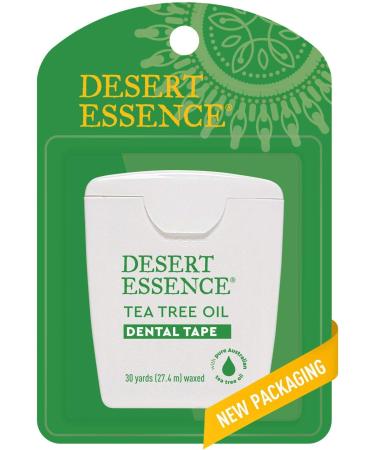 Buy Desert Essence Tea Tree Oil Dental Tape - 30 Yards Pack of 6 | Naturally Waxed Shred-Resistant Floss | Cruelty-Free Antiseptic Dental Care - Buy Online on GoSupps.com
