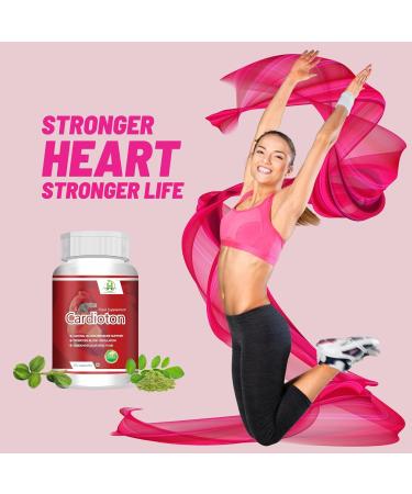 Cardioton with Arjuna Extract & Moringa Extract Heart Health Supplement Veg (60 Capsules) for Men & Women -Pack of 1 - Buy Online on GoSupps.com